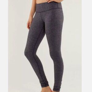 LULULEMON Black Swan Herringbone Wunder Under Leggings